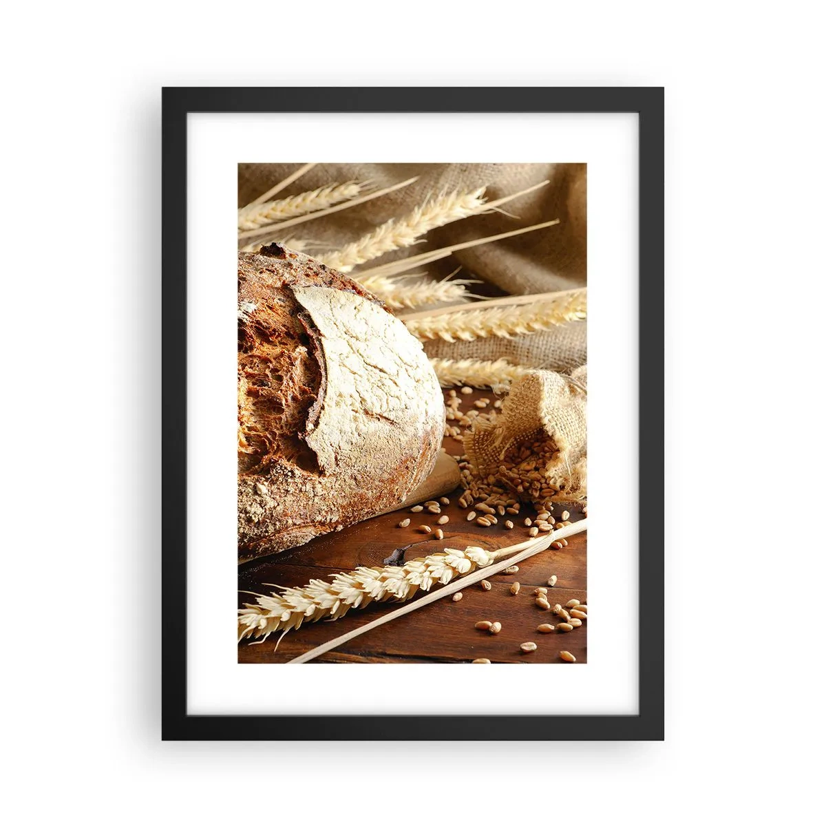 Plakát v černém rámu - Chutný, voňavý, křupavý - 30x40 cm