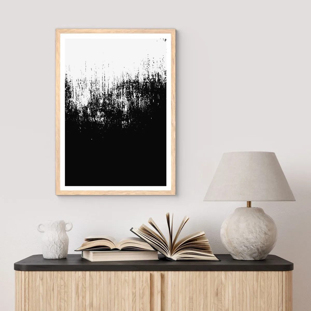 Plakát v rámu světlý dub - Vítězem se stává… - 70x100 cm