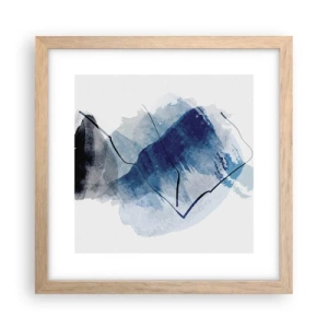 Plakát v rámu světlý dub - Ledová hora - 30x30 cm