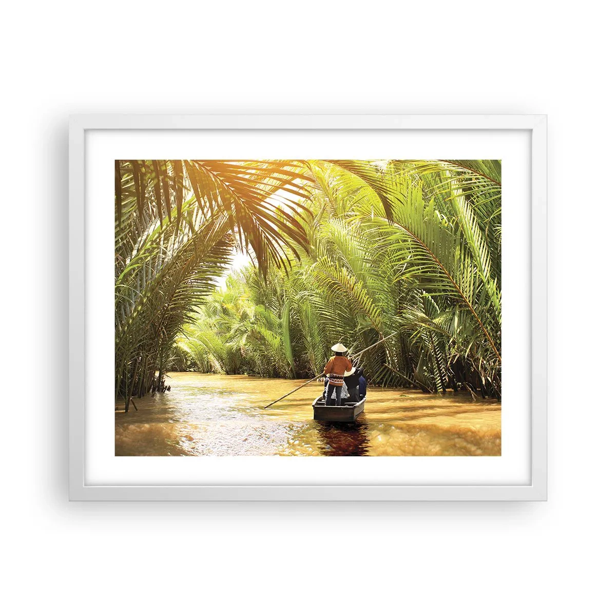 Plakát v bílém rámu - Palmovou souteškou - 50x40 cm
