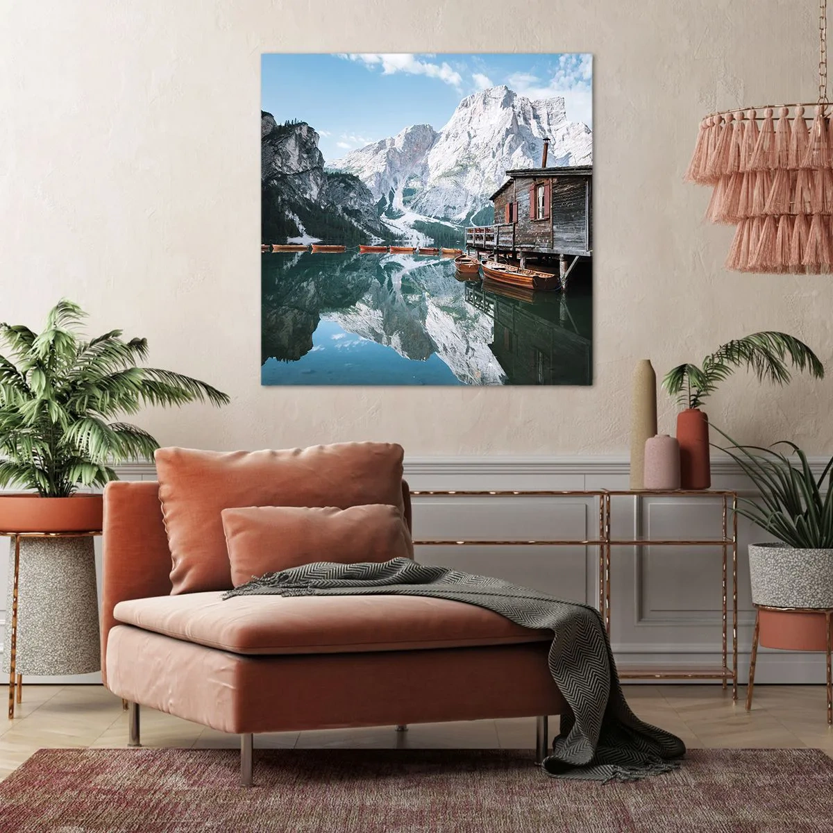 Obraz na plátně - Krystalické, horské ráno - 50x50 cm