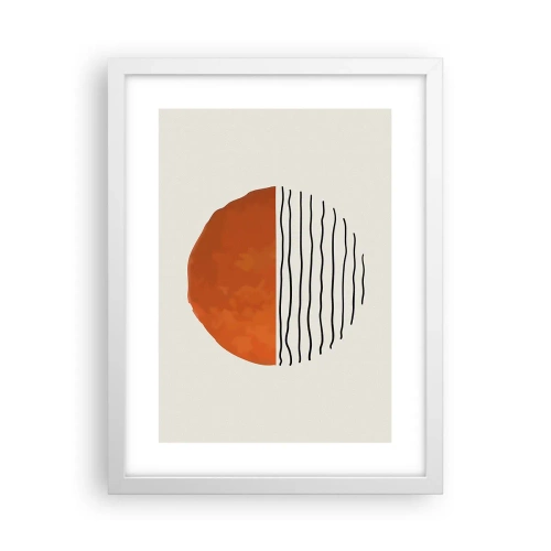 Plakát v bílém rámu - V japonské atmosféře - 30x40 cm