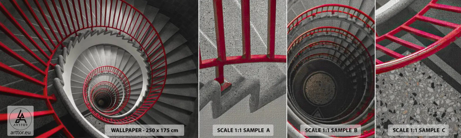 Vzor Fototapety Premium Canvas - Architektonické hry - Architektura, Schody, Průmyslový - 100x30 cm