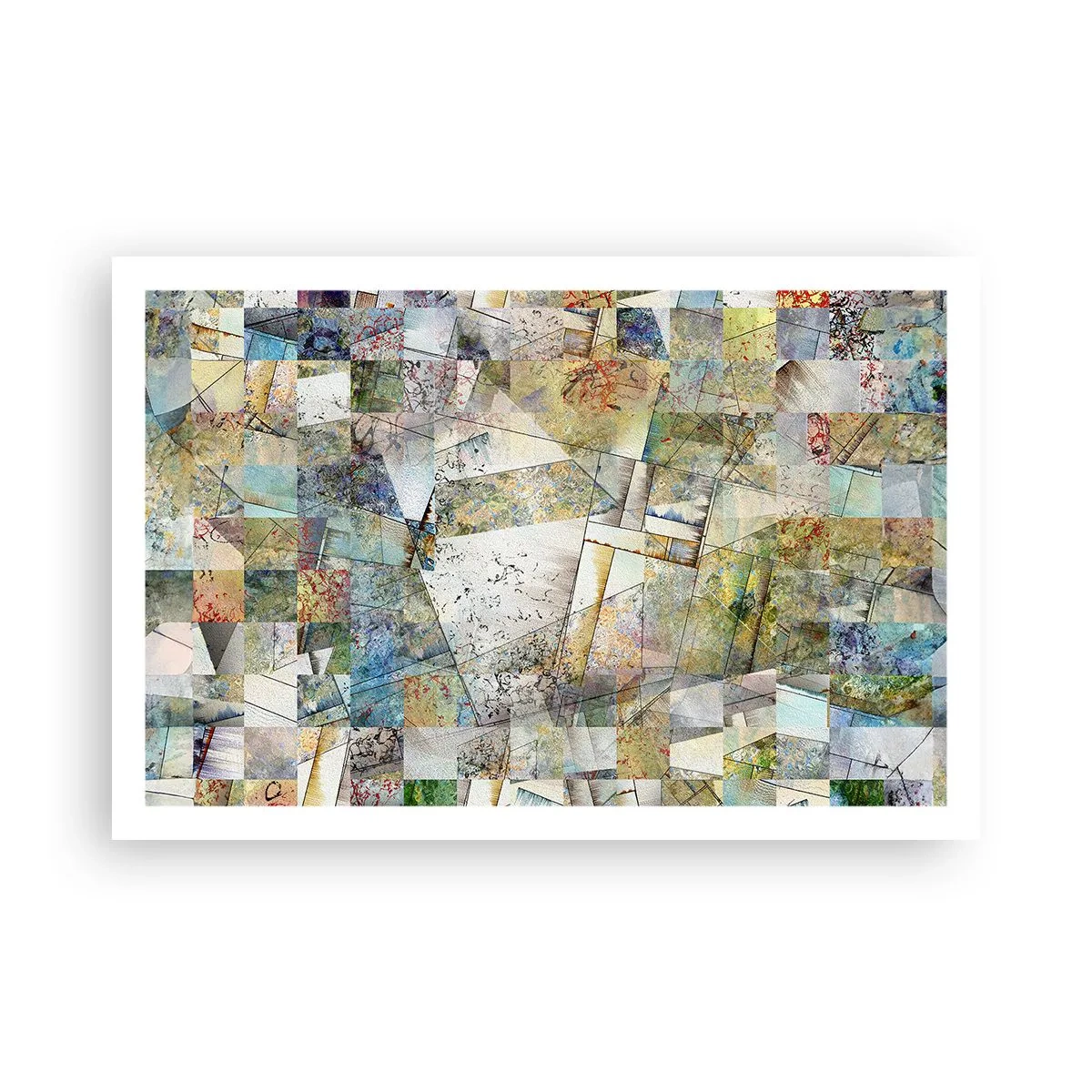 Plakát - Geometrické přeskupení - 91x61 cm