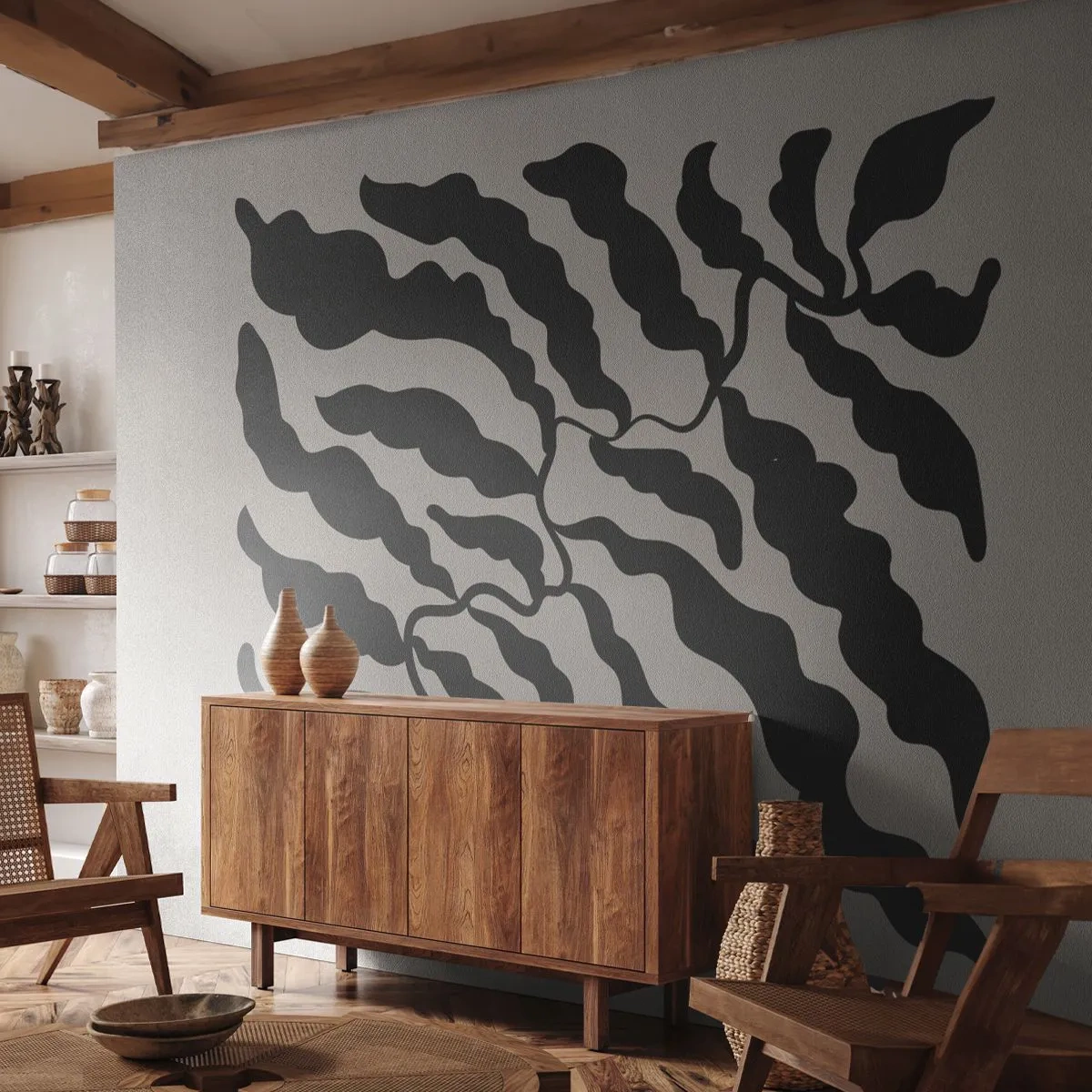 Fototapeta Premium Sand - Povaha čtverce - Boho, Rostliny, Kus - 350x256 cm