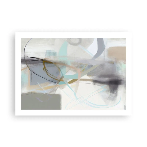 Plakát - Mlhavá abstrakce - 70x50 cm