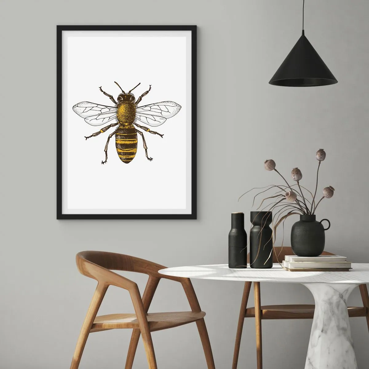 Plakát v černém rámu - Krásná a dobrá - 30x40 cm