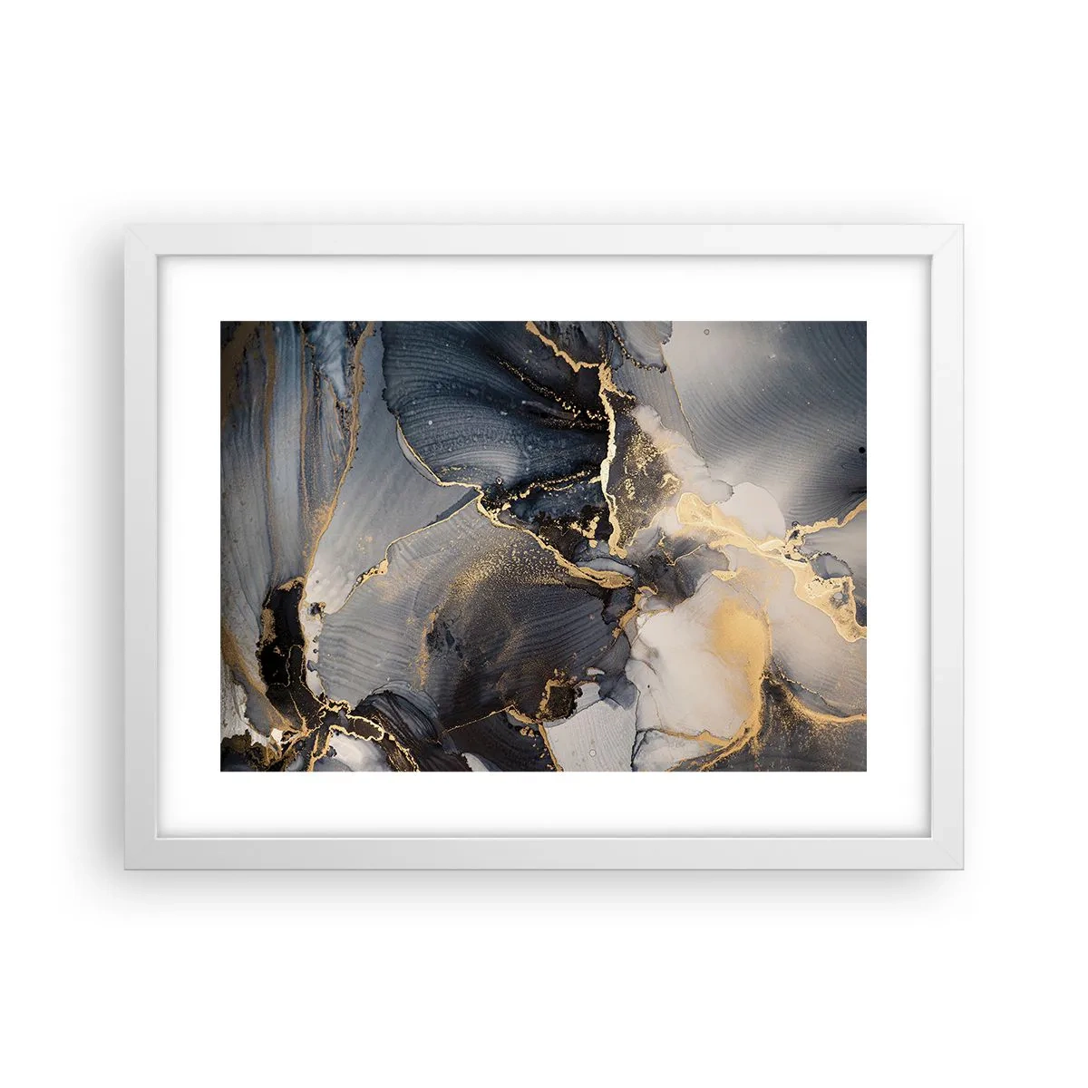 Plakát v bílém rámu - Život kamene - 40x30 cm