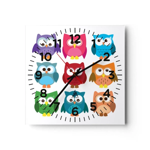 Nástěnné hodiny - Je zábavné být jiný - 40x40 cm