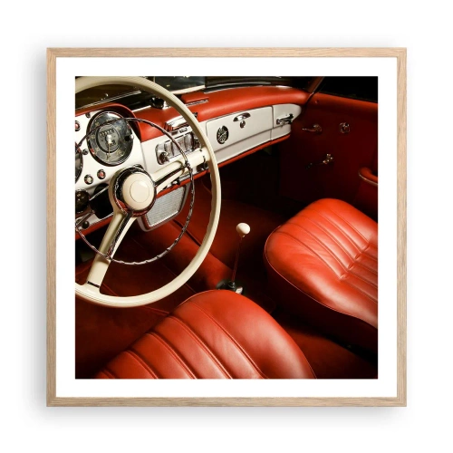 Plakát v rámu světlý dub - Luxus ve stylu vintage - 60x60 cm
