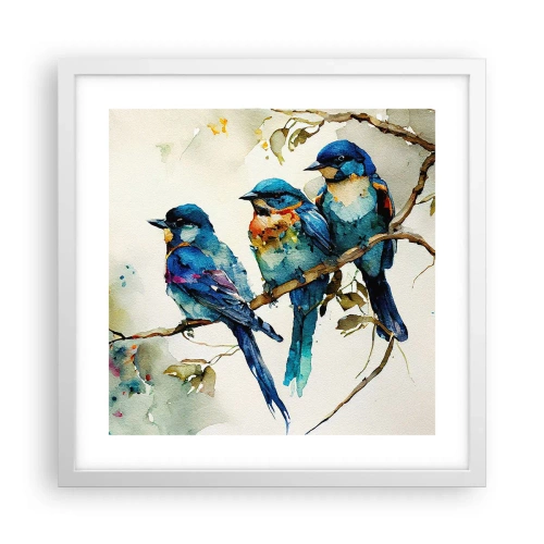 Plakát v bílém rámu - Urazil se? - 40x40 cm