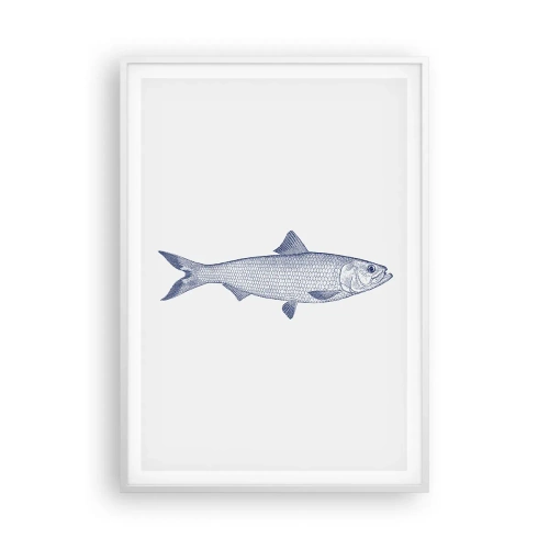 Plakát v bílém rámu - Pozdravy ze severních moří - 70x100 cm