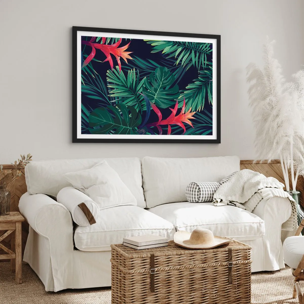Plakát v černém rámu - Vzplanout v zeleném - 91x61 cm