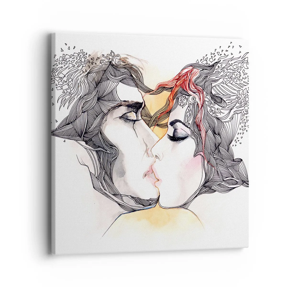 Obraz na plátně - Svět neexistuje - 40x40 cm