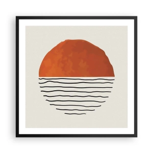 Plakát v černém rámu - V japonské atmosféře - 60x60 cm