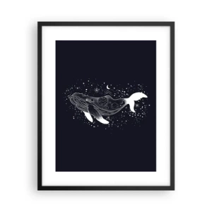 Plakát v černém rámu - V oceánu vesmíru - 40x50 cm
