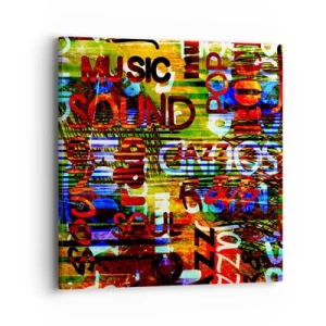 Obraz na plátně - Všechny barvy zvuku - 40x40 cm