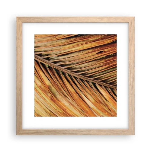 Plakát v rámu světlý dub - Kokosové zlato - 30x30 cm