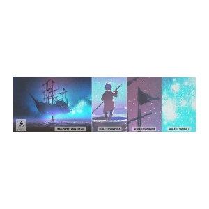 Vzor Fototapety Premium Canvas - Setkání s mýtem moře - Grafika, Fantazie, Loď duchů - 100x30 cm