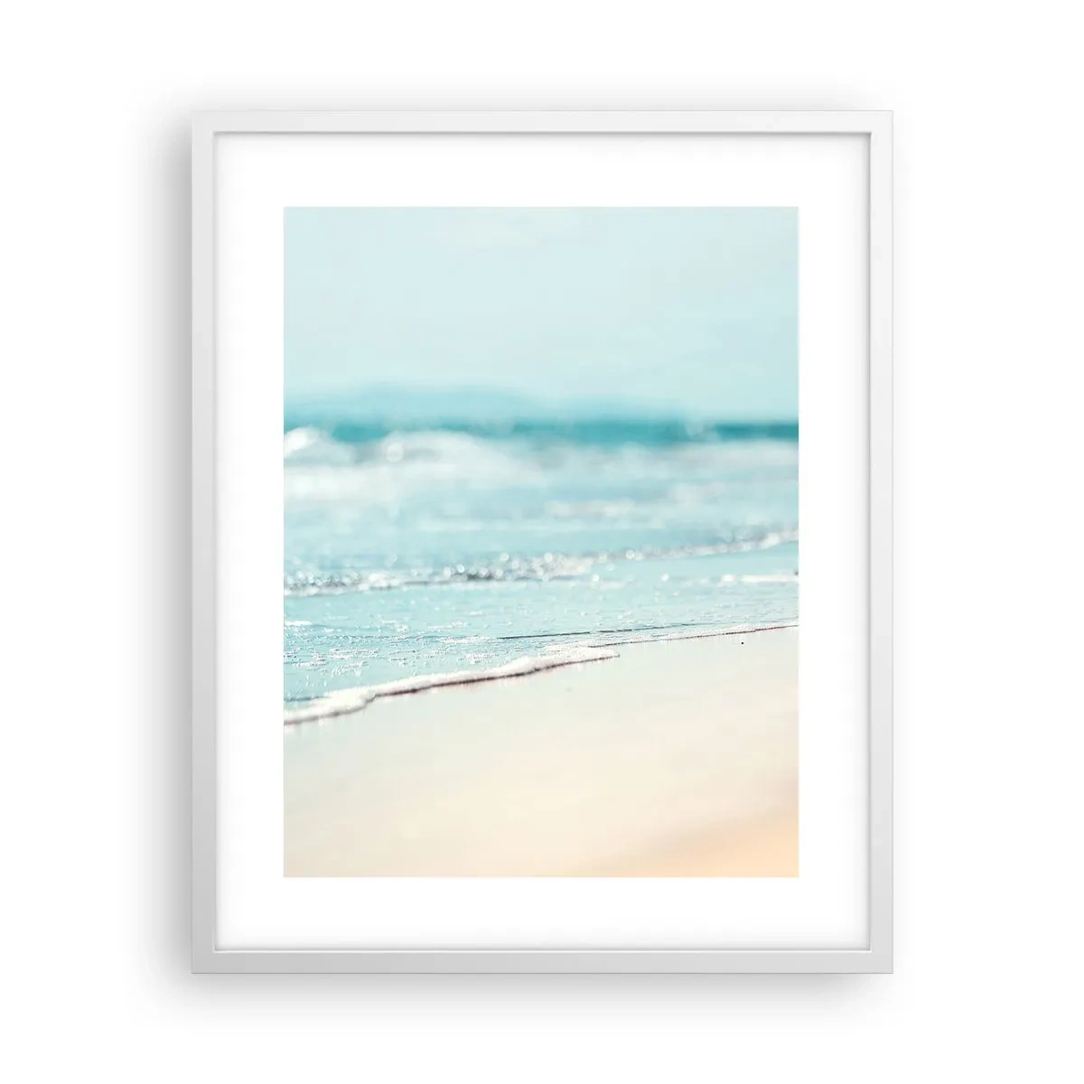 Plakát v bílém rámu - Teplo a hluk - 40x50 cm