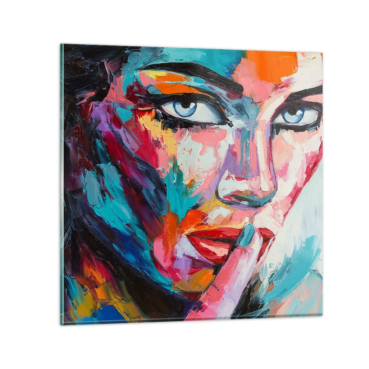 Obraz na skle - Naše první tajemství - 70x70 cm