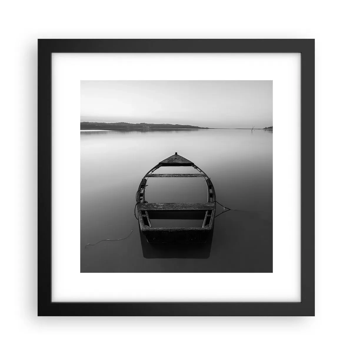 Plakát v černém rámu - Stesk a melancholie - 30x30 cm