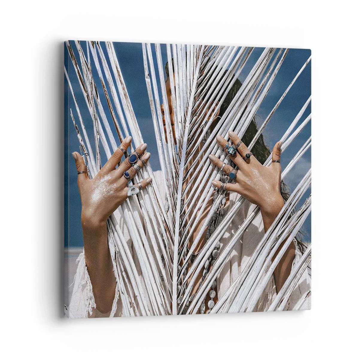 Obraz na plátně - Šamanová holka? - 40x40 cm