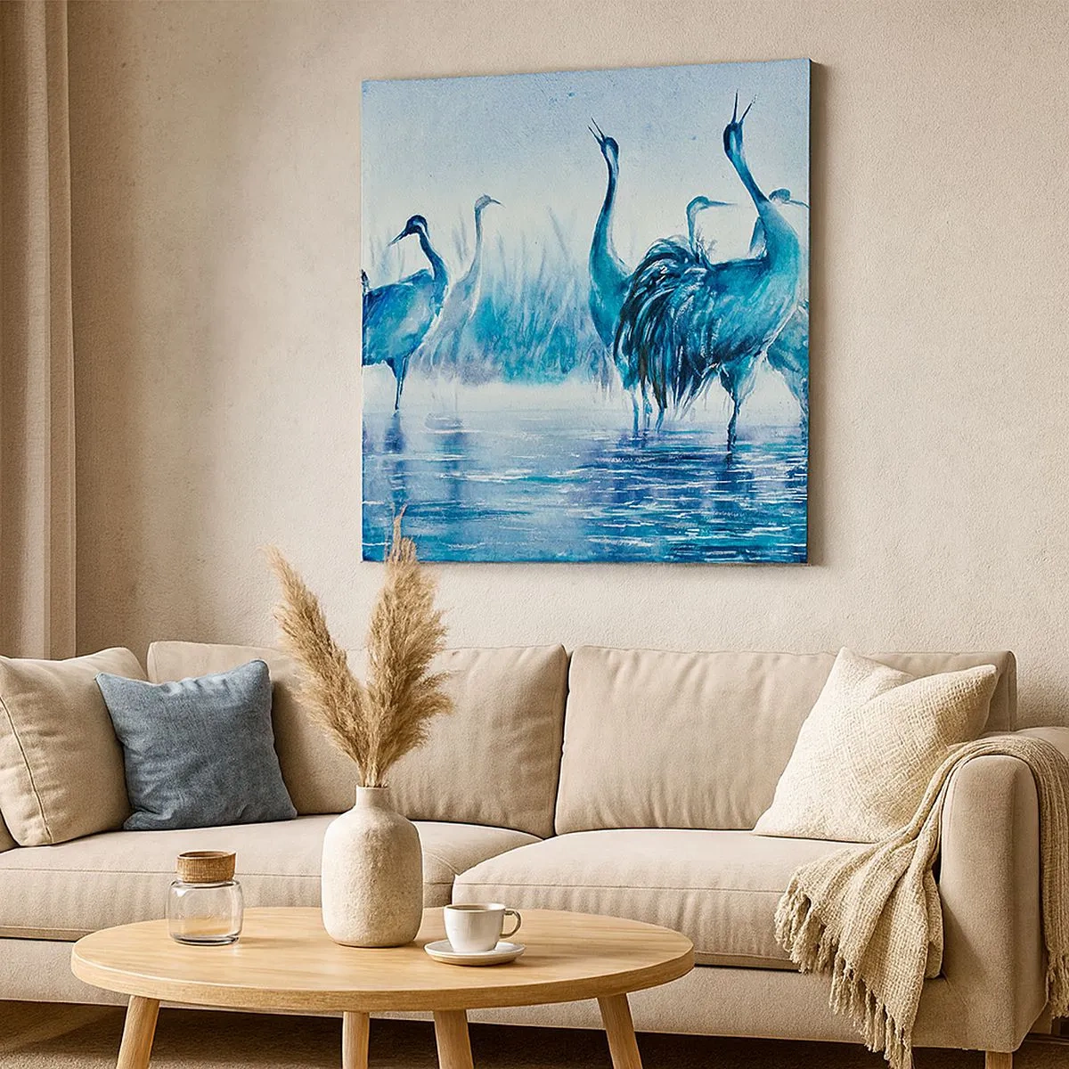 Obraz na plátně - Ranní setkání - 30x30 cm