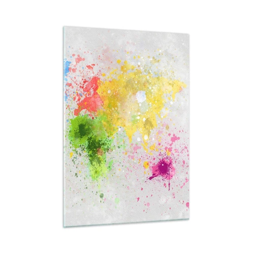 Obraz na skle - Všechny barvy světa - 50x70 cm