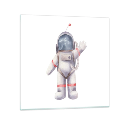 Obraz na skle - Tak zatím! - 40x40 cm