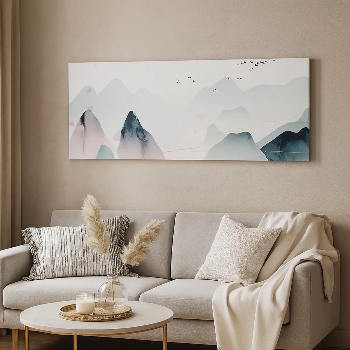 Obraz na plátně - Přes vrcholy - 30x30 cm