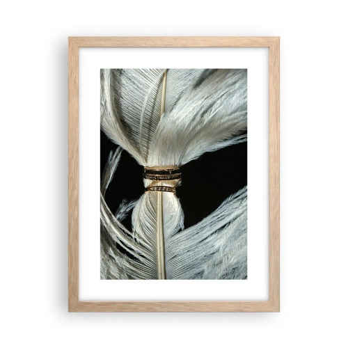 Plakát v rámu světlý dub - …a neopustím tě…. - 30x40 cm