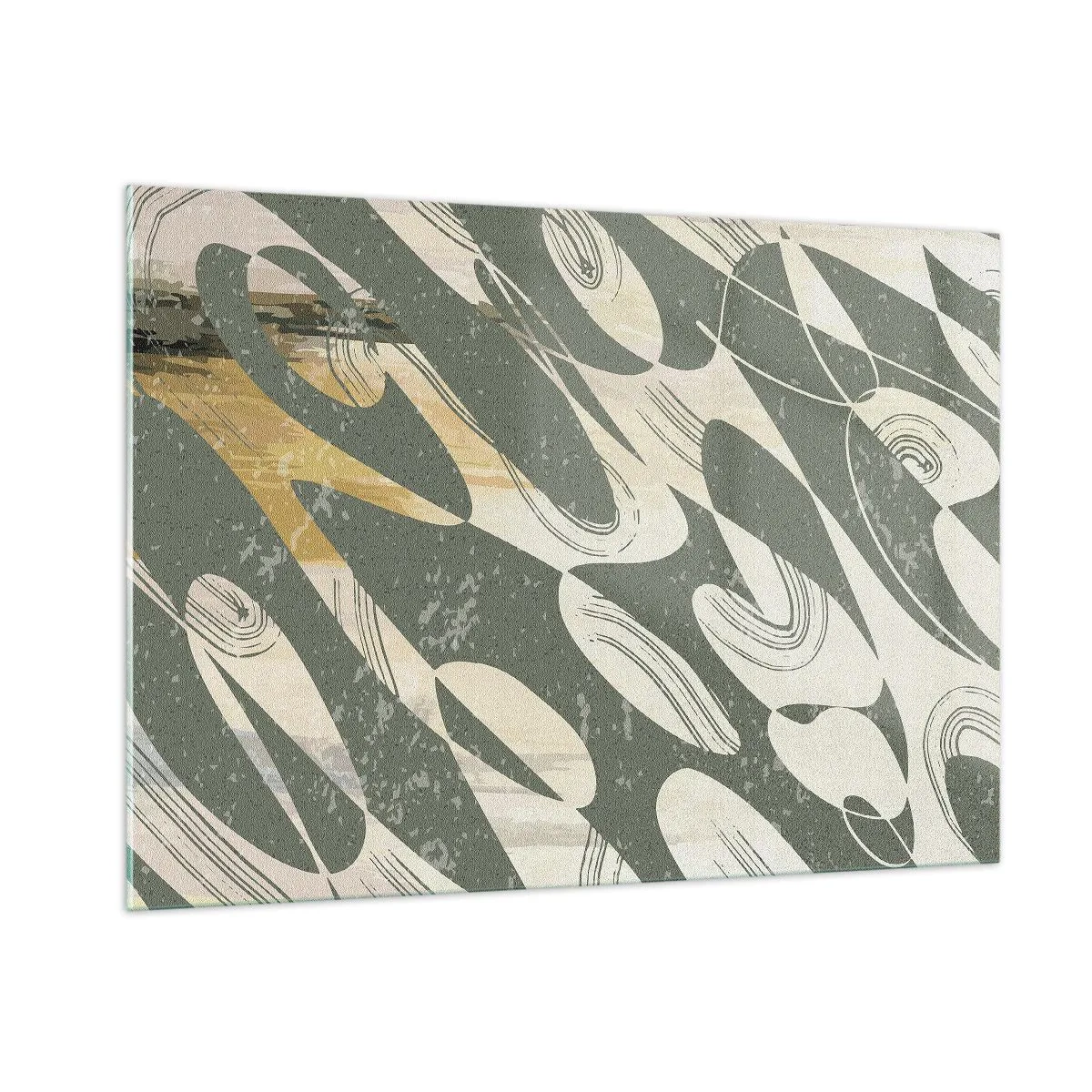 Obraz na skle - Rytmizovaná abstrakce - 100x70 cm