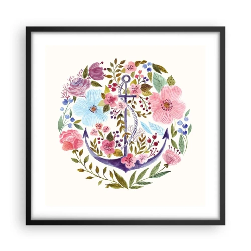 Plakát v černém rámu - Námořníkův hezký sen - 50x50 cm