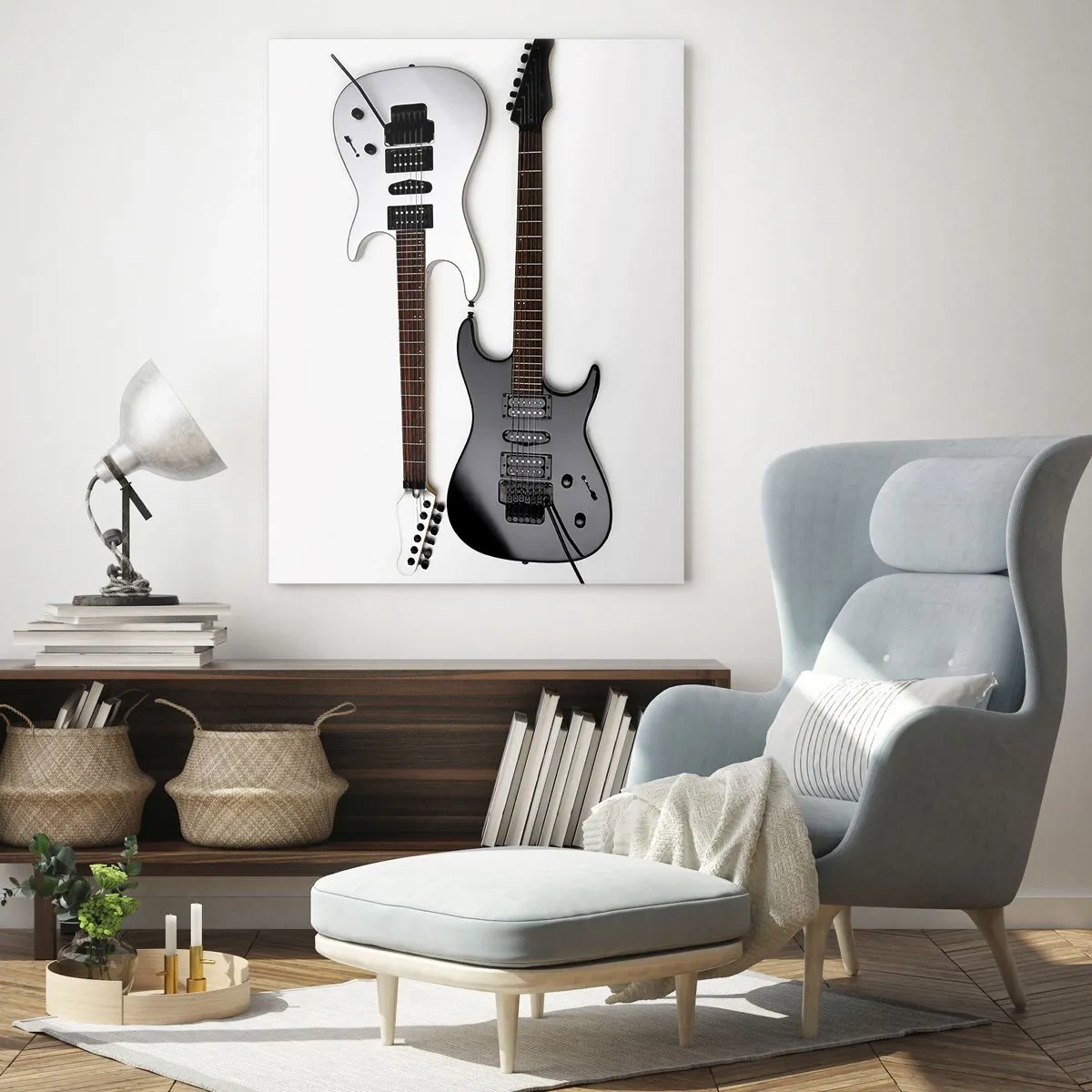 Obraz na skle - Harmonie tvarů - 50x70 cm