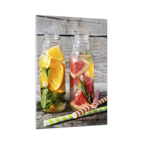 Obraz na skle - Zdravé od přírody - 50x70 cm