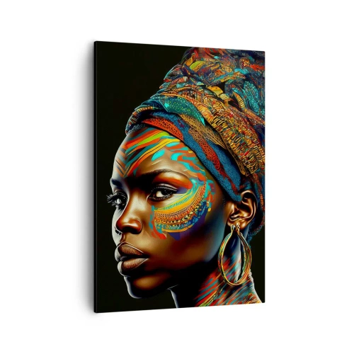 Obraz na plátně - Africká královna - 50x70 cm