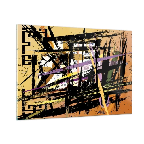 Obraz na skle - Ostrý řez - 100x70 cm