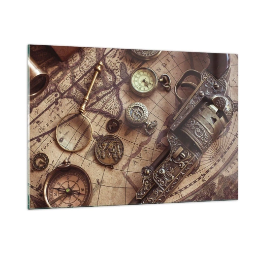 Obraz na skle - Dobrodružství volá - 120x80 cm