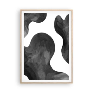 Plakát v rámu světlý dub - Mléčná dráha - 70x100 cm