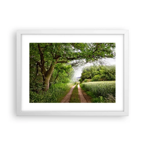 Plakát v bílém rámu - Et in Arcadia ego - 40x30 cm