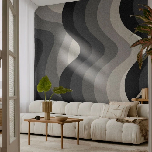 Fototapeta Samolepicí Deluxe Sticker - Vlna za vlnou - Čáry, Vlny, Abstrakce - 150x105 cm