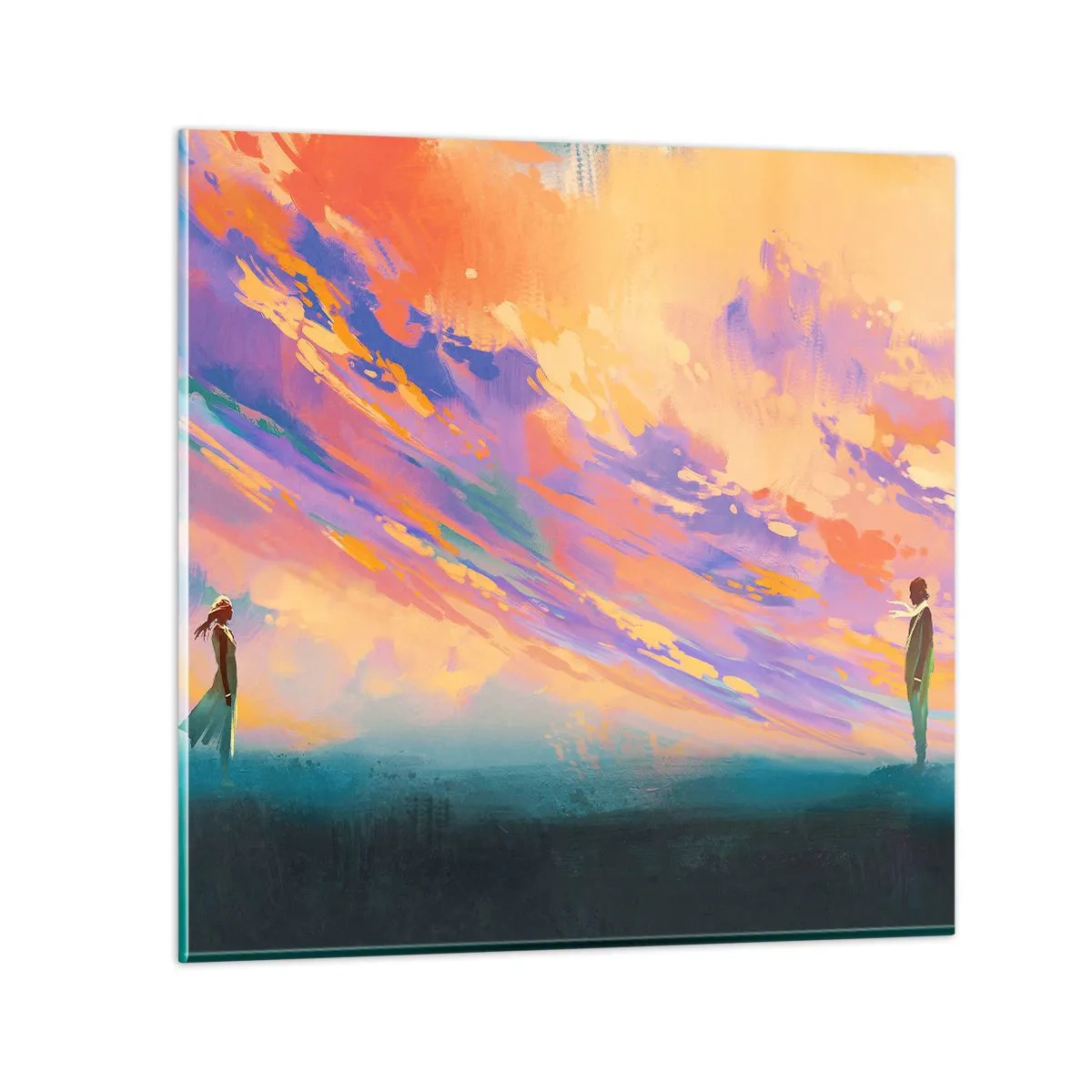 Obraz na skle - Síla přitažlivosti - 60x60 cm