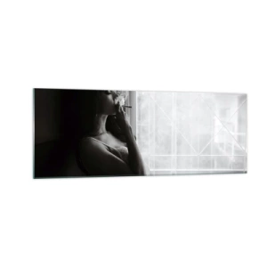Obraz na skle - Smyslný okamžik - 140x50 cm