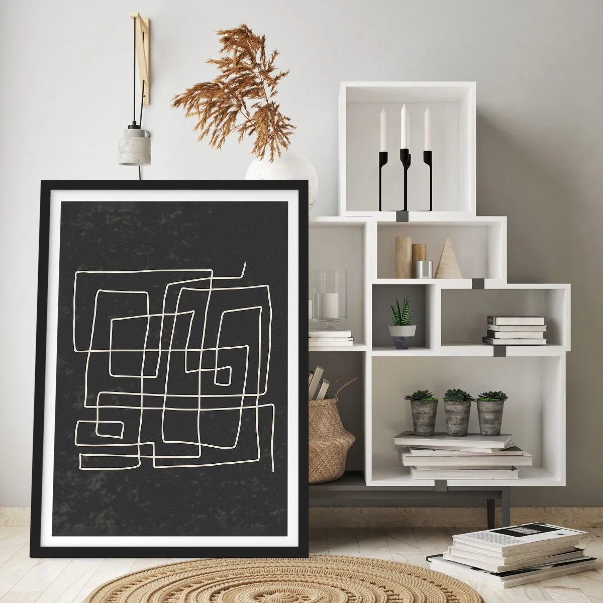 Plakát v černém rámu - Není to tak jednoduché - 70x100 cm