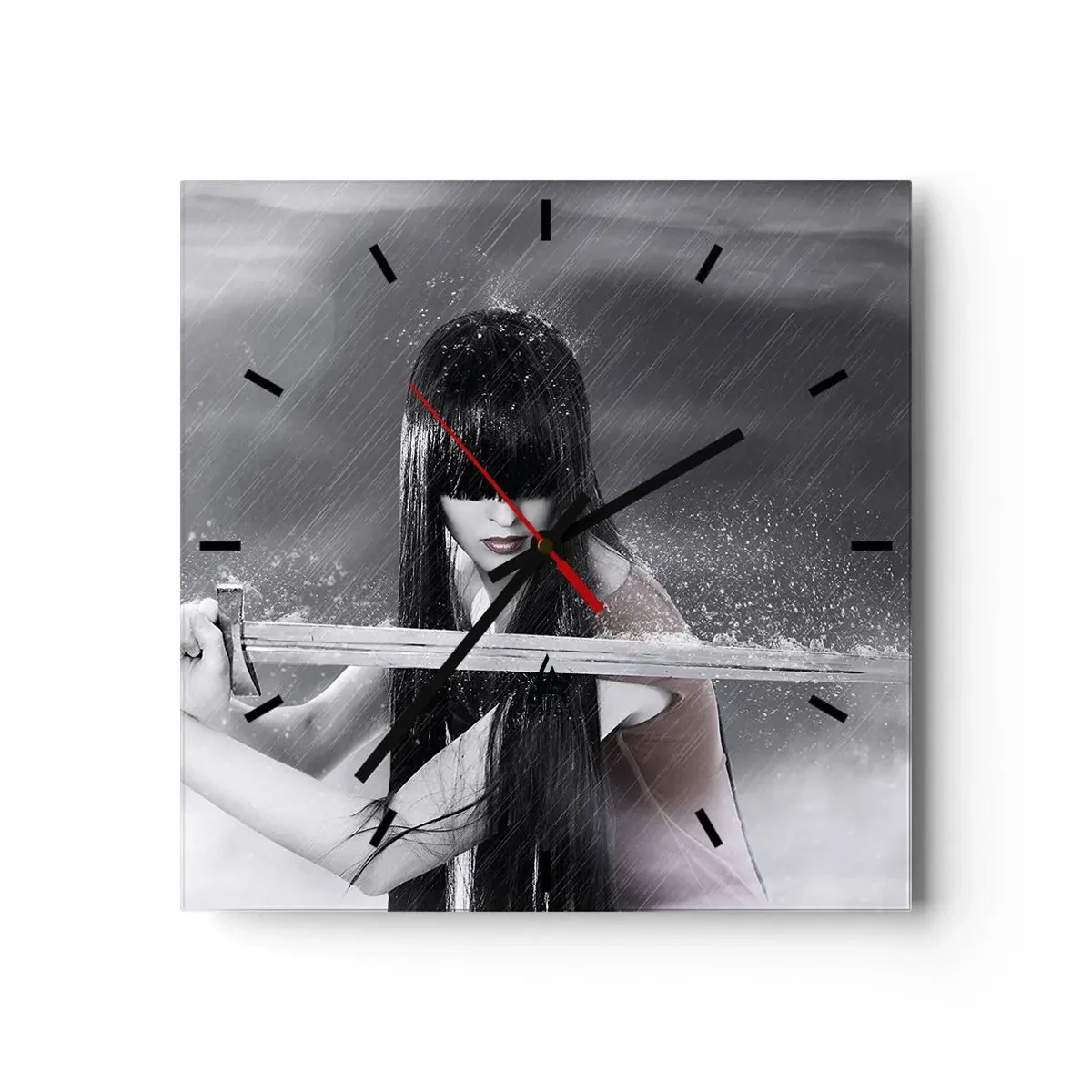 Nástěnné hodiny - Krásná a nebezpečná - 40x40 cm