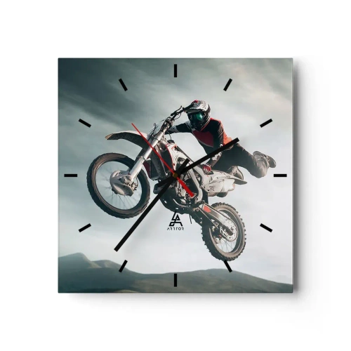 Nástěnné hodiny - Není zábava bez rizika - 40x40 cm