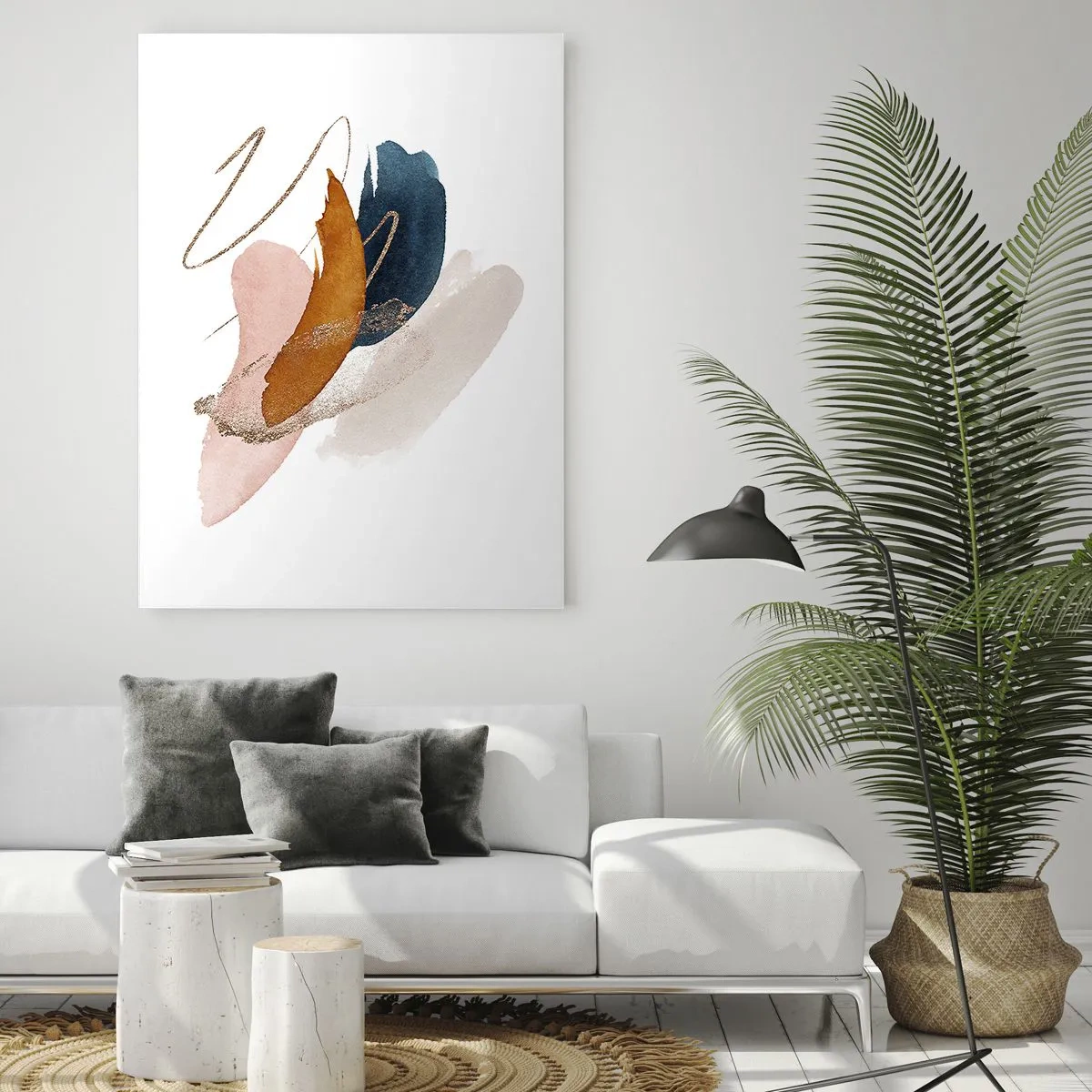 Obraz na skle - Okřídlená kompozice - 70x100 cm