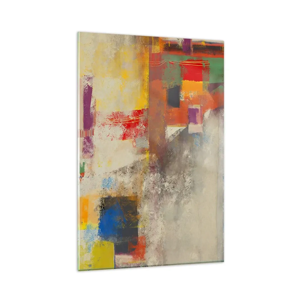 Obraz na skle - Geometrie barev - 80x120 cm