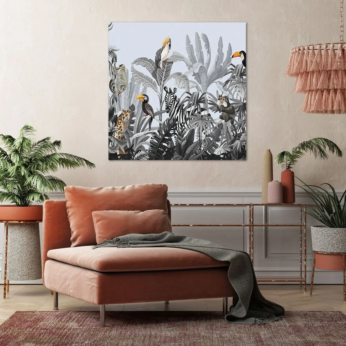 Obraz na plátně - Africká pohádka - 40x40 cm